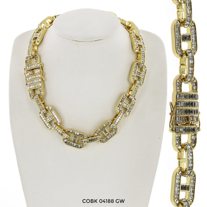 18 MM Hip Hop Chain COBK 04188 GW - ChainsOnly