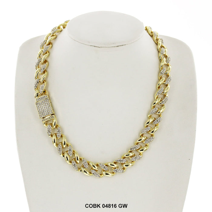 14 MM Hip Hop Chain COBK 04816 GW - ChainsOnly