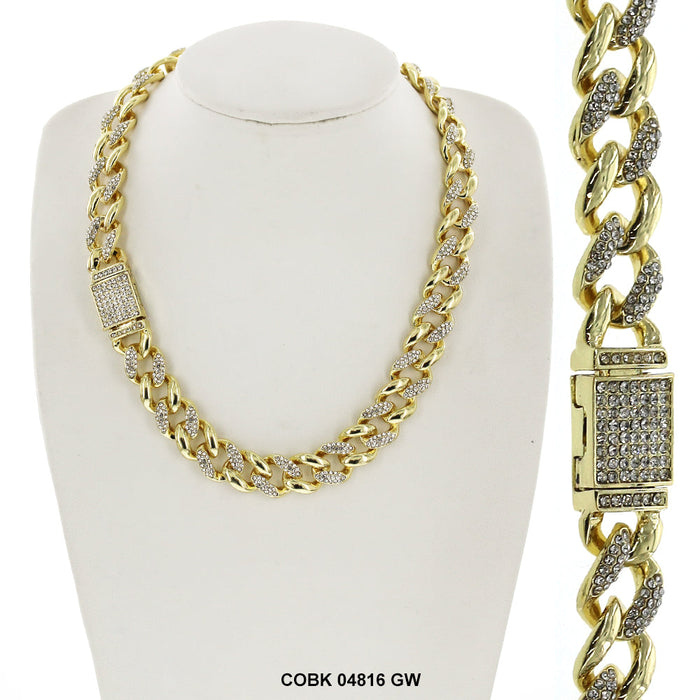 14 MM Hip Hop Chain COBK 04816 GW - ChainsOnly