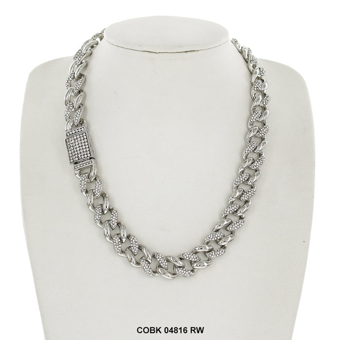 14 MM Hip Hop Chain COBK 04816 RW - ChainsOnly