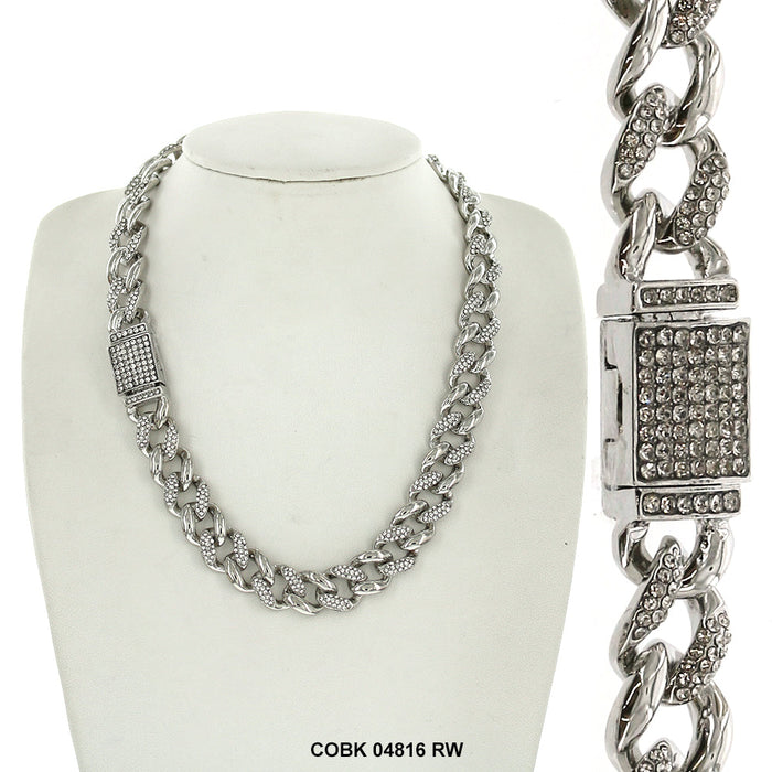 14 MM Hip Hop Chain COBK 04816 RW - ChainsOnly