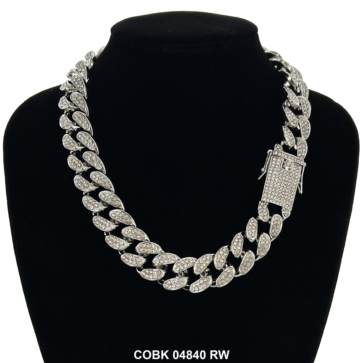 19 MM Hip Hop Chain COBK 04840 RW - ChainsOnly