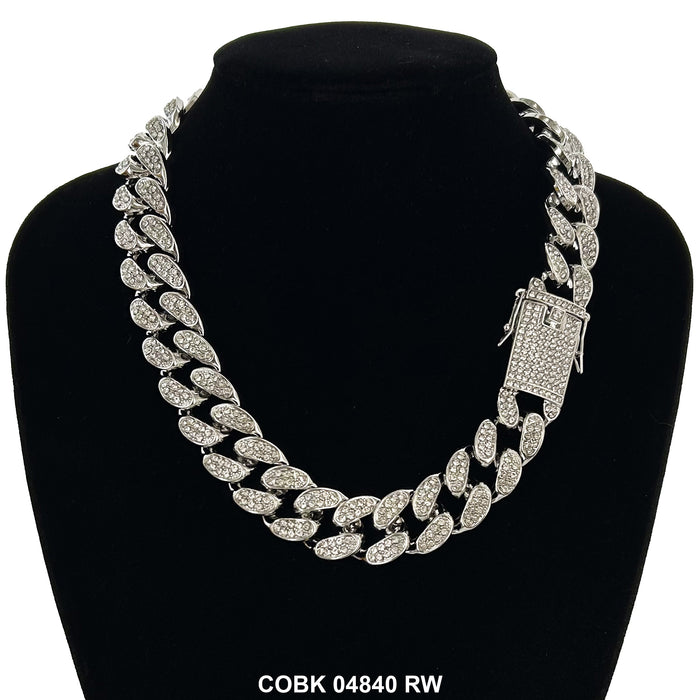 19 MM Hip Hop Chain COBK 04840 RW - ChainsOnly