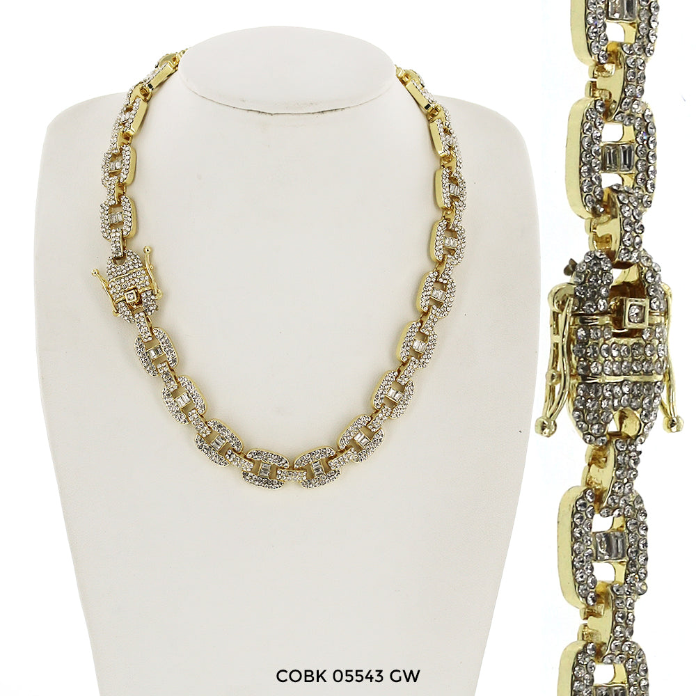 12 MM Hip Hop Chain COBK 05543 GW - ChainsOnly