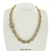 12 MM Hip Hop Chain COBK 05543 GW - ChainsOnly