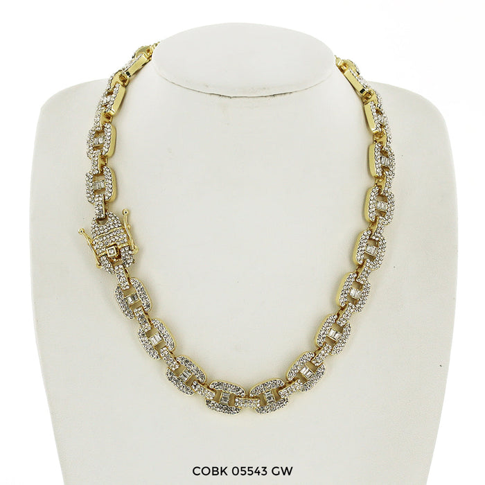 12 MM Hip Hop Chain COBK 05543 GW - ChainsOnly
