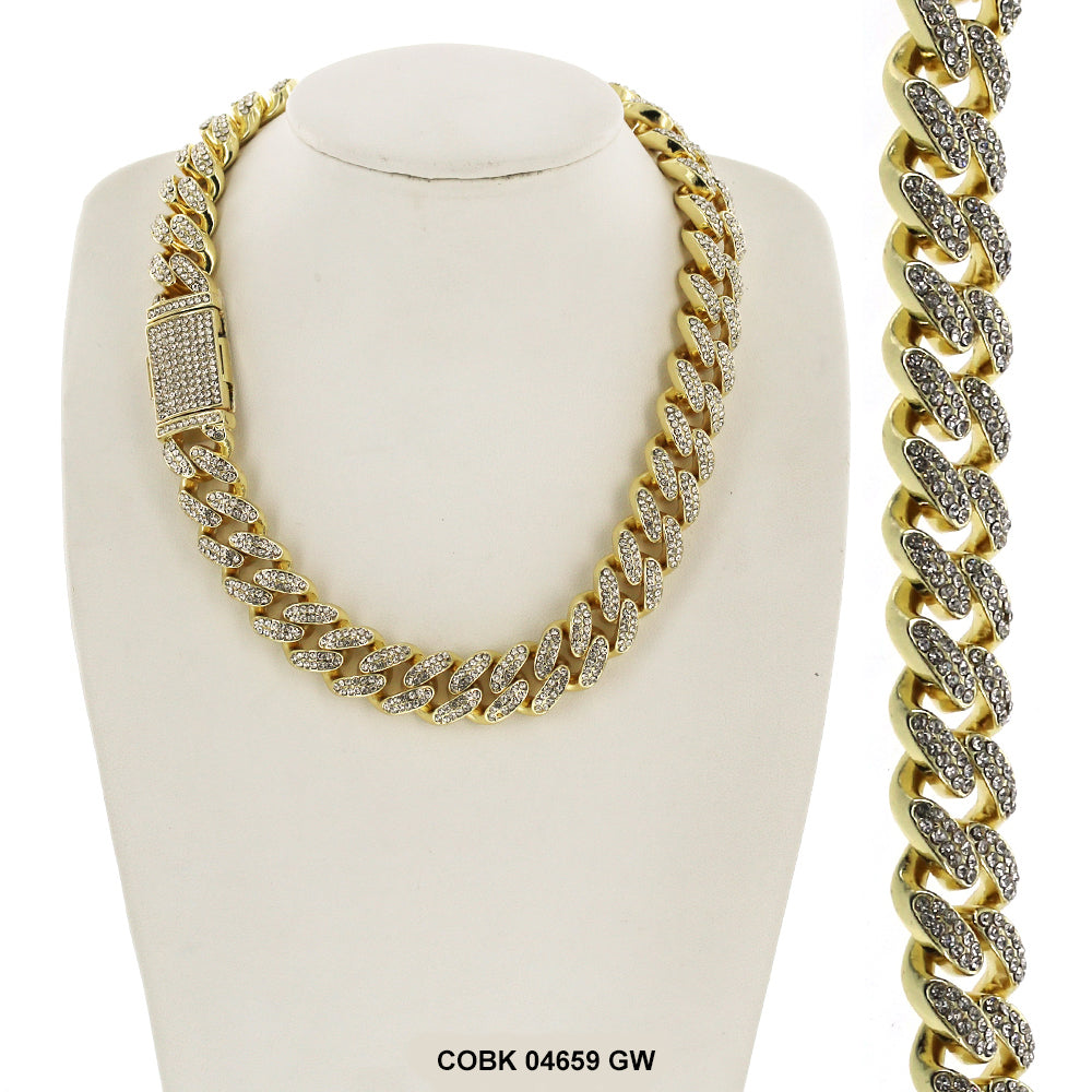 15 MM Hip Hop Chain COBK 04659 GW - ChainsOnly
