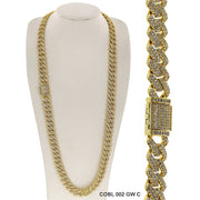 13 MM Hip Hop Chain COBL 002 GW - ChainsOnly