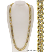12 MM Hip Hop Chain COBL 004 GW - ChainsOnly