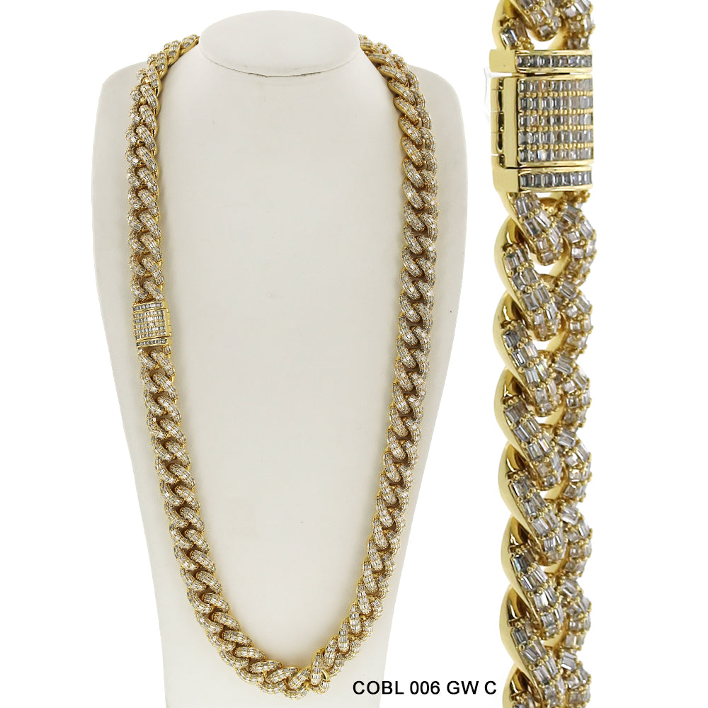 16 MM Hip Hop Chain COBL 006 GW - ChainsOnly