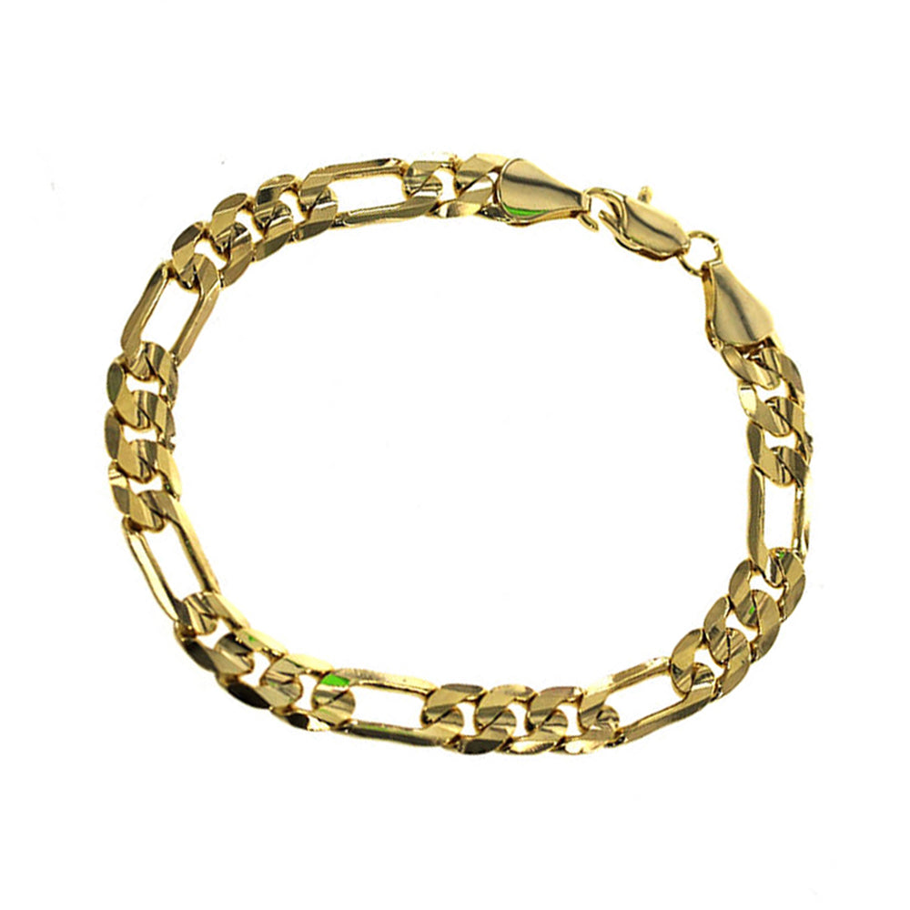 6.5 MM Concave Figaro Bracelet Chain CF 216 - ChainsOnly