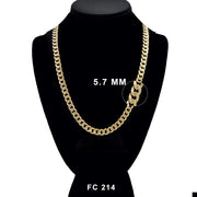 5.7 MM Diamond Cut Cuban Chain FC 214 G - ChainsOnly