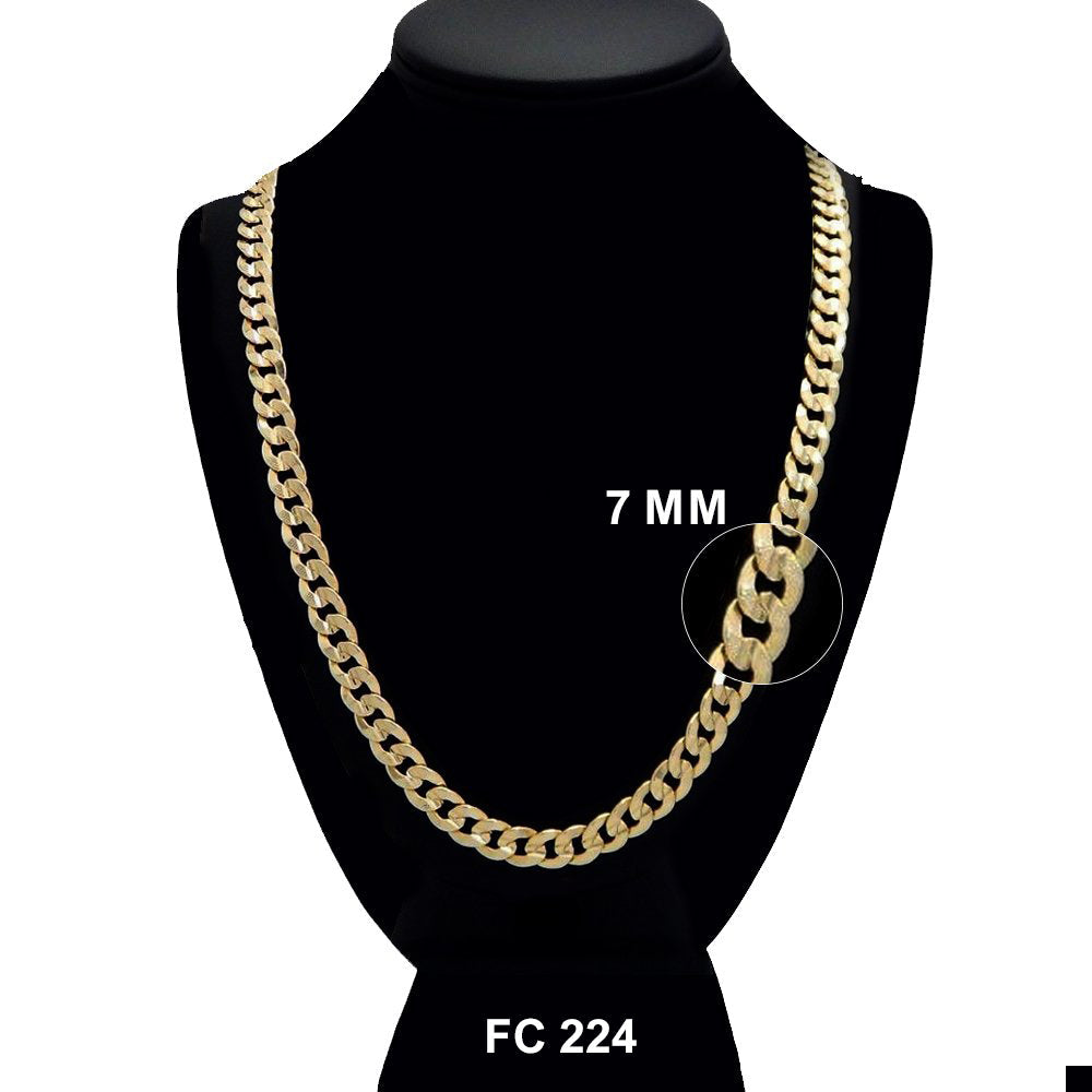 7 MM Diamond Cut Cuban Chain FC 224 - ChainsOnly