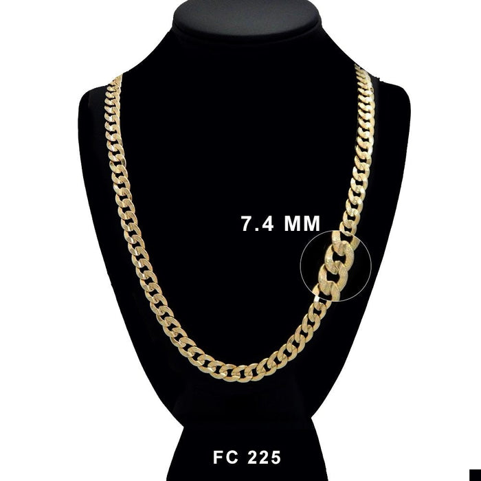 7.4 MM Diamond Cut Cuban Chain FC 225 G - ChainsOnly