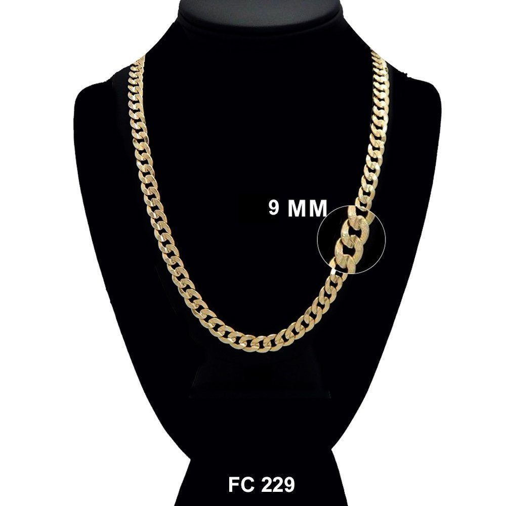 9 MM Diamond Cut Cuban Chain FC 229 G - ChainsOnly