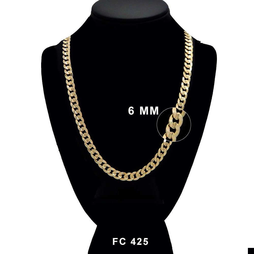 6 MM Diamond Cut Concave Cuban Chain FC 425 - ChainsOnly