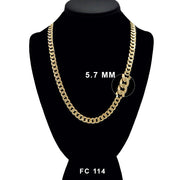 4.8 MM Diamond Cut Cuban Chain FC 114 G - ChainsOnly
