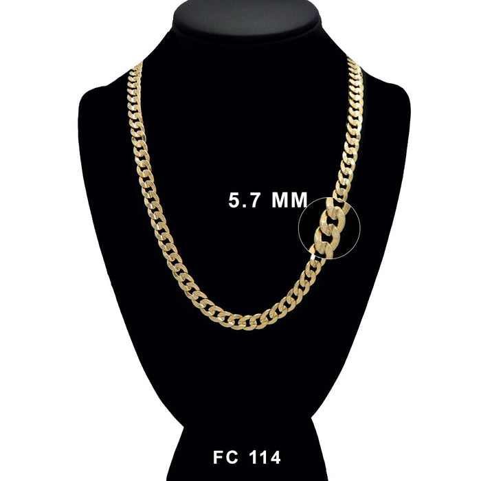 4.8 MM Diamond Cut Cuban Chain FC 114 G - ChainsOnly