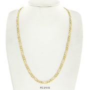 4.8 MM Diamond Cut Figaro Chain FC 213 G - ChainsOnly