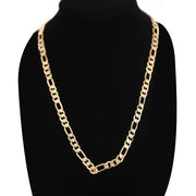 7 MM Diamond Cut Figaro Chain FGDC7G 26" - ChainsOnly