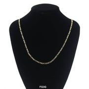 3 MM Figaro Chain FG3G - ChainsOnly