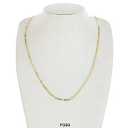 3 MM Figaro Chain FG3G - ChainsOnly