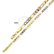 5 MM Figaro Chain FG3T 5 - ChainsOnly