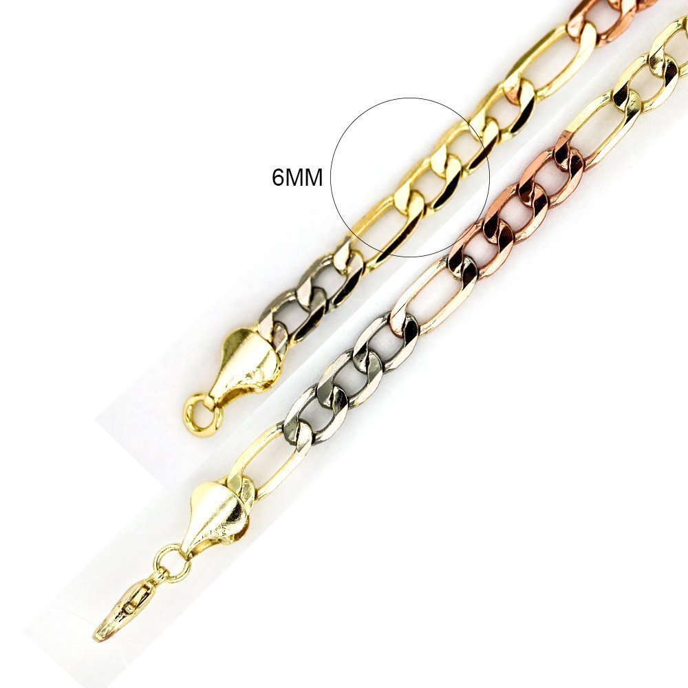 6 MM Figaro Chain FG3T 6 - ChainsOnly