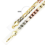 6 MM Figaro Chain FG3T 6 - ChainsOnly