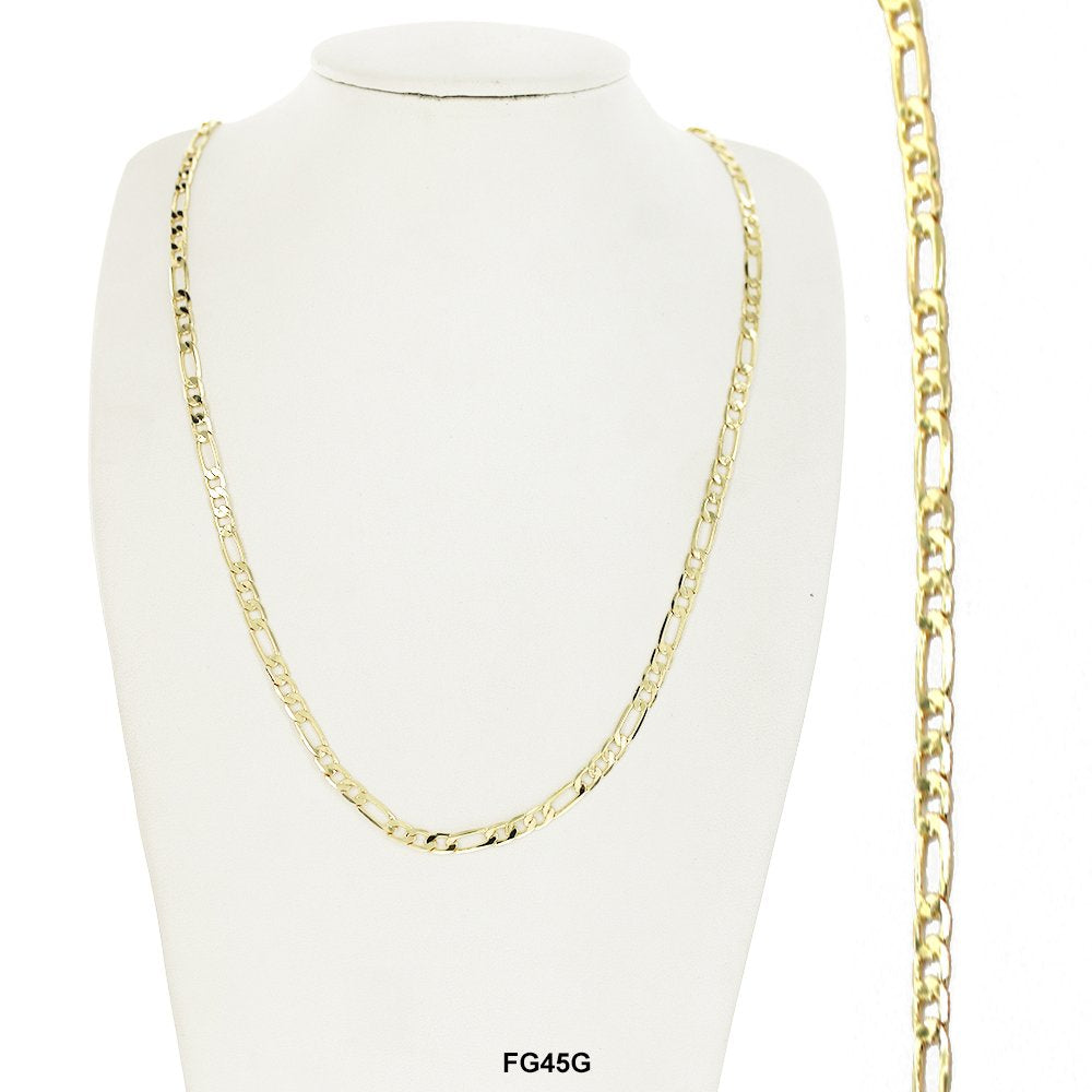 4.5 MM Figaro Chain FG45G 18" - ChainsOnly