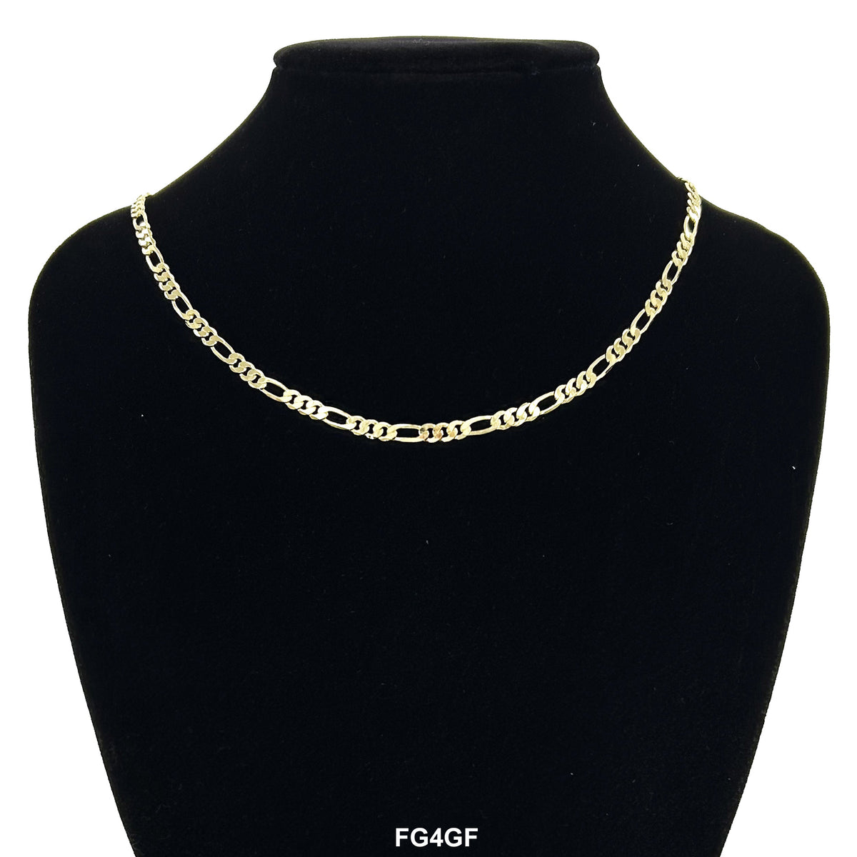 4 MM Figaro Chain FG4GF - ChainsOnly