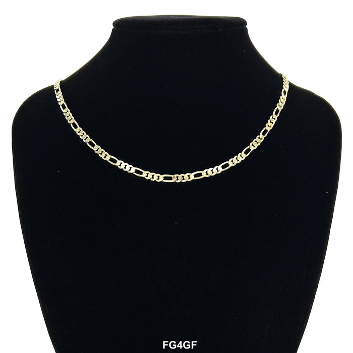 4 MM Figaro Chain FG4GF - ChainsOnly