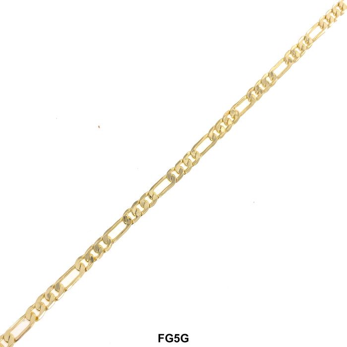 5 MM Figaro Chain FG5G - ChainsOnly