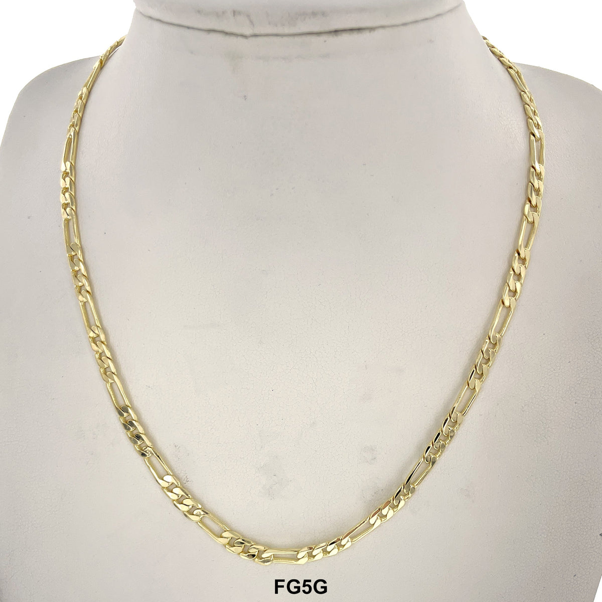 5 MM Figaro Chain FG5G - ChainsOnly