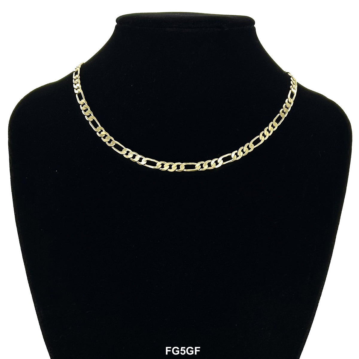 5 MM Figaro Chain FG5GF - ChainsOnly