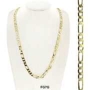 7 MM Figaro Chain FG7G - ChainsOnly