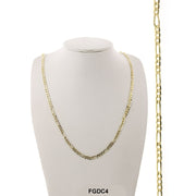 4 MM Diamond Cut Figaro Chain FGDC4 - ChainsOnly