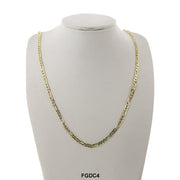 4 MM Diamond Cut Figaro Chain FGDC4 - ChainsOnly