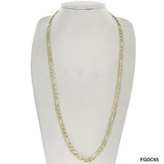 6.5 MM Diamond Cut Figaro Chain FGDC65 - ChainsOnly