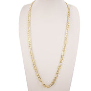 7 MM Diamond Cut Figaro Chain FGDC7G 26" - ChainsOnly