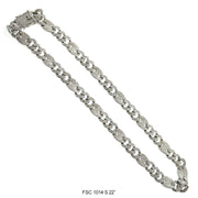 15 MM Full Stones Chain With Stones Lock FSC 1014 S - ChainsOnly