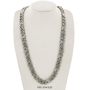 15 MM Full Stones Chain With Stones Lock FSC 1014 S - ChainsOnly