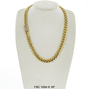 9 MM Cuban Chain FSC 1034 G 18" - ChainsOnly
