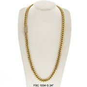 9 MM Cuban Chain FSC 1034 G 24" - ChainsOnly