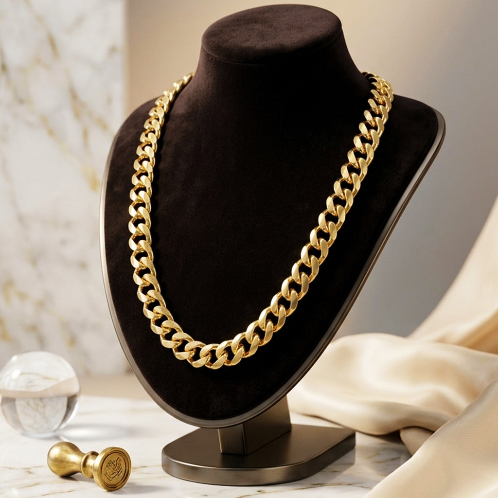 10 MM Monaco Lock Cuban Chain FSC 1037 - ChainsOnly