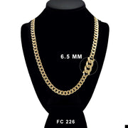 6.5 MM Diamond Cut Concave Cuban Chain FC 226 G - ChainsOnly