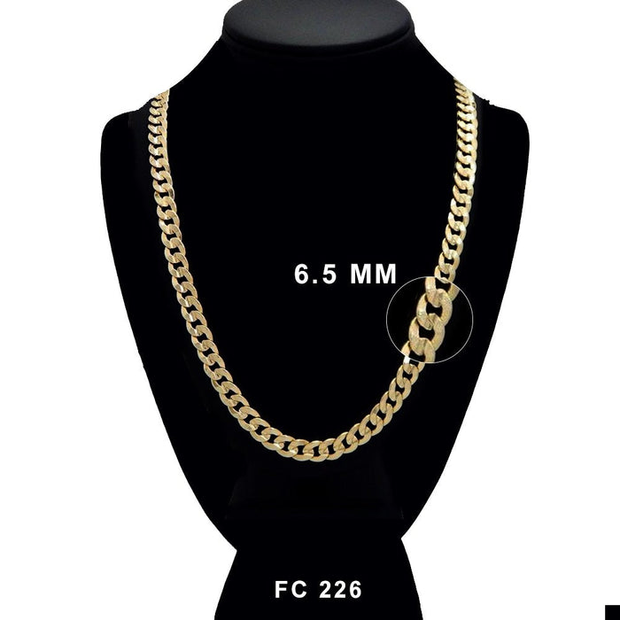6.5 MM Diamond Cut Concave Cuban Chain FC 226 G - ChainsOnly