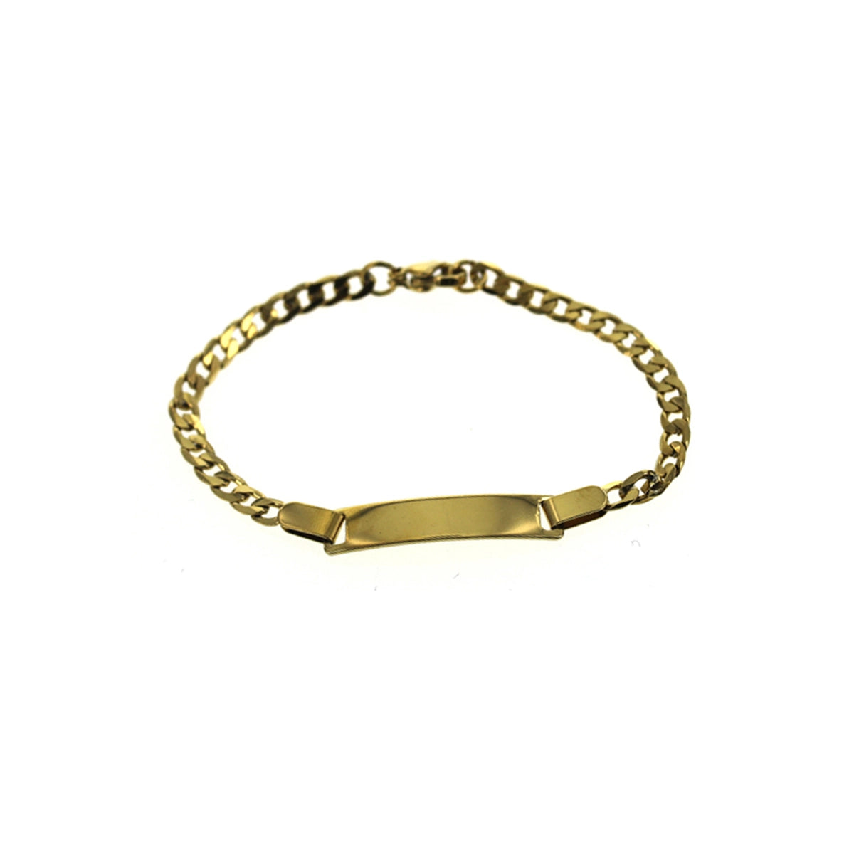 Custom Gold Engraved Bracelet Men