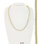 4 MM Square Fashion Chain MC 009 G - ChainsOnly
