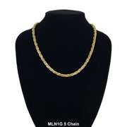 5 MM Milano Same Links Chain MLN1G 5 - ChainsOnly